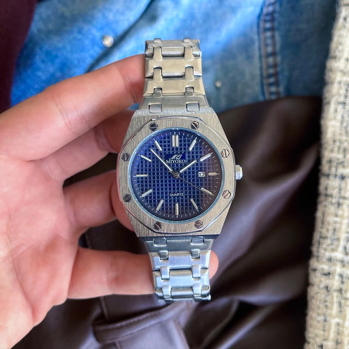 Silver Blue COMMANDER Men Watch