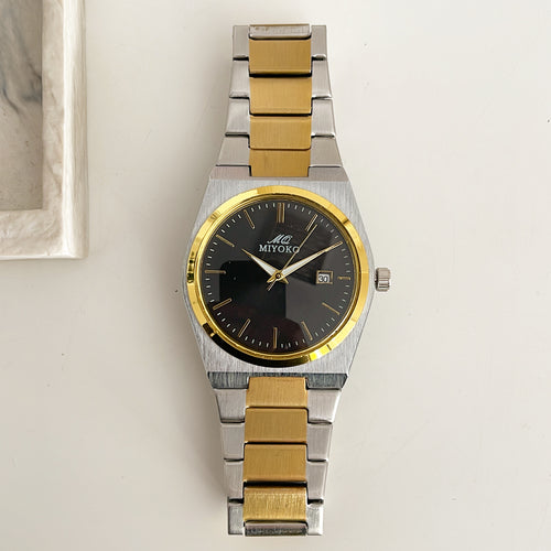 Mixed Gold Black GENTIME Men Metal Watch