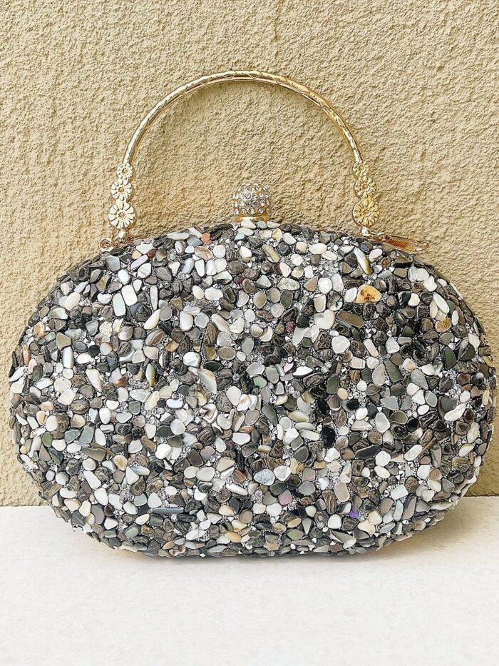 Black Mosaic Clutch