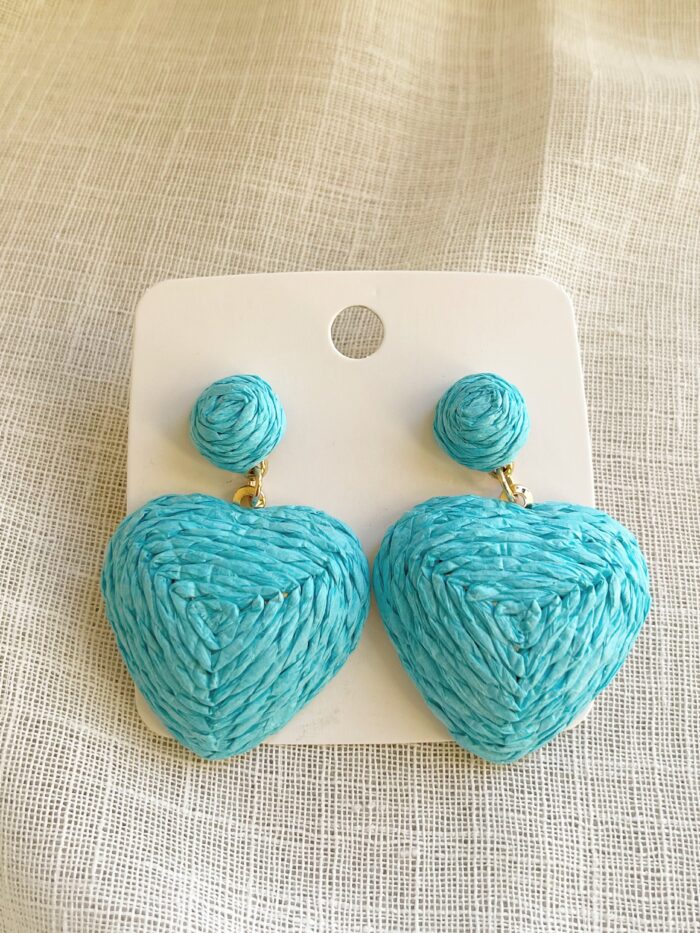 Baby Blue Heart Earrings