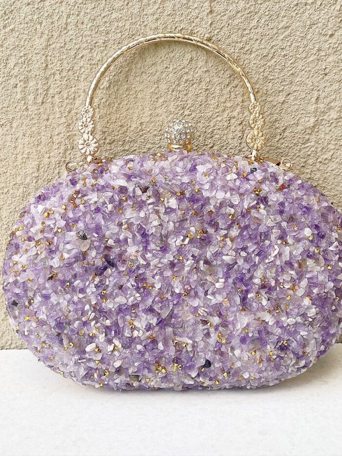 Purple Mosaic Clutch