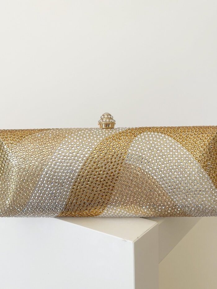 Gold Bareeq Clutch