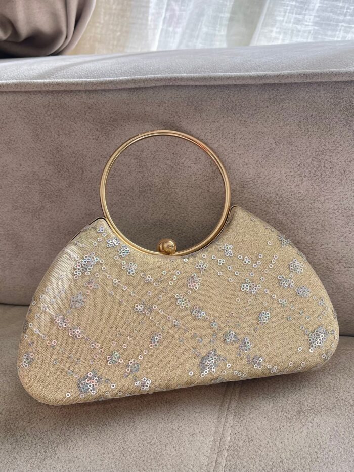 Gold Lunara Clutch